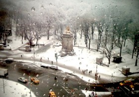 Columbus Circle in Winter